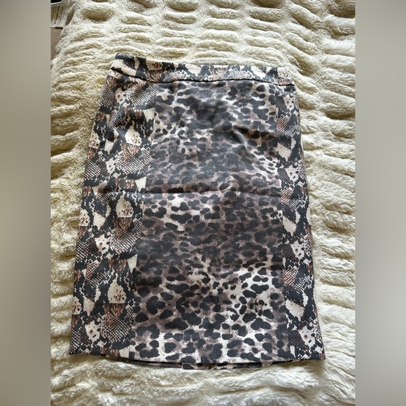💓 H&M cheetah print bodycon dress midi classy casual y2k style - Picture 1 of 2